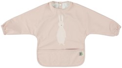 Trixie bavoir à manches - Bavoir bébé imperméable Mrs. Rabbit rose