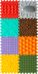 Ortoto Tapis de puzzle de massage sensoriel Herbe boîte 8 pièces