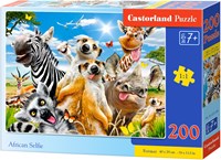 Castorland Puzzle Tiere African Selfie 200 Teile Karton-2