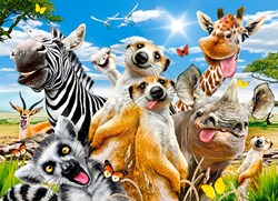 Castorland Puzzle Tiere African Selfie 200 Teile Karton