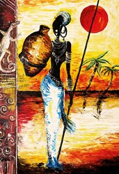 Magnolia Puzzle African Woman - 1000 Teile Legespiel Multicolor
