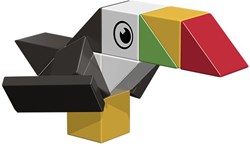 Ainstein jouet éducatif Bird of paradise - jeu en carton coloré pour enfants
