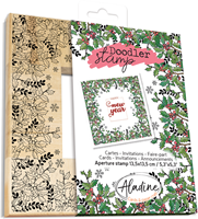 Aladine Holzstempel Weihnachten 13,5x13,5 cm - kreative Bastelidee