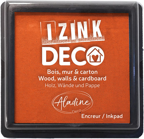 Aladine Stempelkissen orange - großes Format für kreative Dekoration