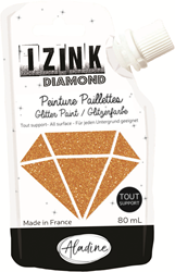 Aladine Aladine Izink Diamond Glitter Paint 80 ml Kupfer