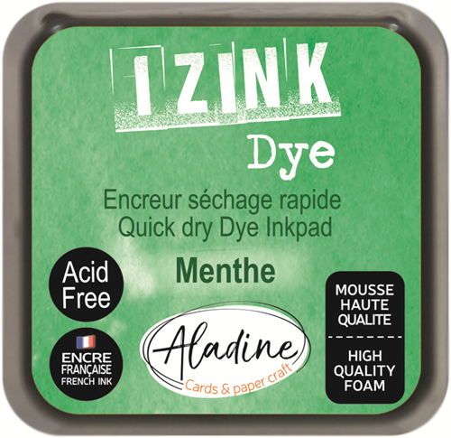 Aladine Stempelkissen Mintgrün 5x5 cm - schnell trocknende Tinte