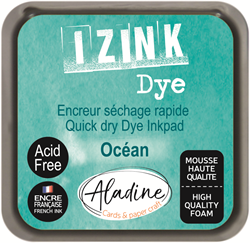 Aladine Aladine Izink Dye Pigment Inktkussen 5x5 cm Oceaan Turquoise
