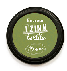 Aladine Textilstempelkissen grün - Stempelkissen für Stoff und Textilien