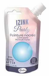 Aladine Perlmutt Bastelfarbe 80 ml azurblau kreativ