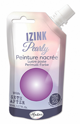Aladine Perlmuttfarbe Izink Pearly 80 ml Lavendel für kreatives Basteln