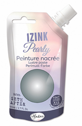 Aladine Perlmutt Bastelfarbe 80 ml silber für kreatives DIY