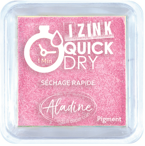 Aladine Stempelkissen Pastellrosa - schnelltrocknende Pigmenttinte 5x5 cm