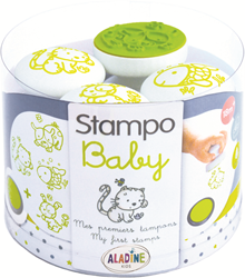 Aladine Aladine Stampo Stempel Baby Set Huisdieren 4 stuks