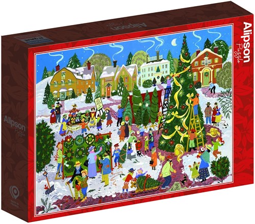 Alipson Puzzle Weihnachtsbaum Legespiel 1000 Teile Multicolor-2