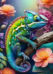 Alipson Puzzle Colourful Chameleon - 500 pieces