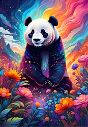 Alipson Puzzle bunter Panda - 1000 Teile Spielzeug Puzzle