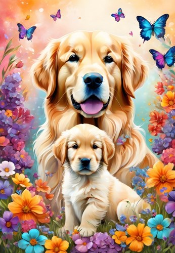 Alipson Puzzle Puzzle Dogs - Maternal Love Collection - 1000 Teile