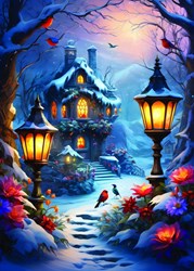 Alipson Puzzle Enchanted Wintery Scene - 500 pieces
