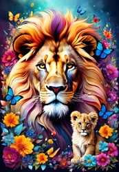 Alipson Puzzle Puzzle Lions - Maternal Love Collection - 1000 Teile