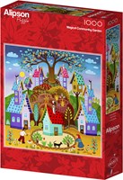 Alipson Puzzle magischer Garten - 1000 Teile Puzzle Spiel-2