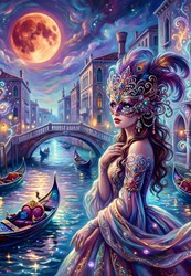 Alipson Puzzle Legespiel Magical Venice 1000 Teile Karton
