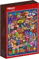 Alipson Puzzle Legespiel Patch Crazy 1000 Teile bunt Spielzeug-2