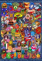 Alipson Puzzle Legespiel Patch Crazy 1000 Teile bunt Spielzeug