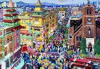 Alipson Puzzle Puzzle San Francisco China Town 1000 Teile mehrfarbig