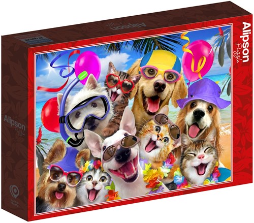 Alipson Puzzle Legespiel Selfie Beach Party 1000 Teile multicolor-2
