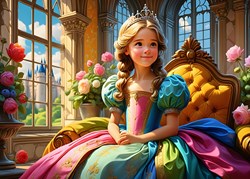 Alipson Puzzle The Princess on her Throne - 500 pieces