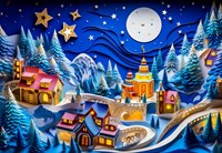 Alipson Puzzle Winterlandschaft Puzzle 1000 Teile Puzzle Spaß
