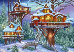 Alipson Puzzle Winter Treehouse - 500 pieces