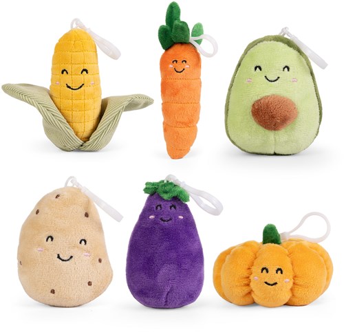 Living Nature knuffel LITTLE Clips Vegetable - 9-12cm