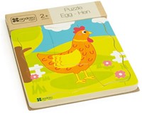 Andreu Toys puzzle - jouet éducatif poule œuf carton-2