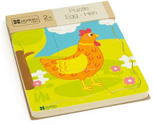 Andreu Toys puzzle - jouet éducatif poule œuf carton-2