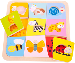 Bigjigs Tier-Muster-Puzzle
