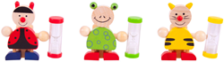 BigJigs minuteur brosse à dents animaux - sabliers colorés pour enfants