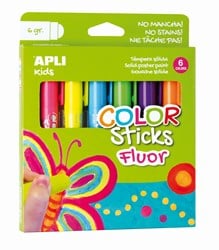APLI Kids APLI - Fluor-Farbstift 6 Farben