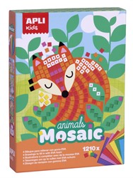 APLI Kids APLI - Tiermosaikschaum (4 Karten, 10 Schaumstoff)