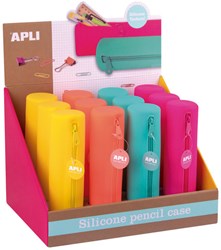 APLI Kids Federmäppchen Silikon soft fluo - flexibel und wasserfest