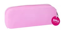 APLI Kids Federmäppchen Glitter Fuchsia - Silikon Etui für Kinder