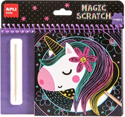 APLI Kids APLI - Livre de coloriage Happy Scratch (8 feuilles)
