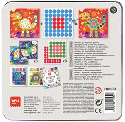 APLI Kids APLI - Dino-Sticker in der Dose (8 Karten, Sticker & etc.)