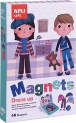 APLI Kids APLI - Dress Up Magnetkarte (Tafel 28x18cm, 40 Magnete)