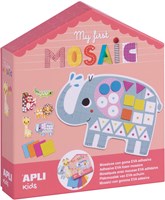 APLI Kids Mosaik Tiere - Kreatives Bastelspielzeug mit Schaumstoff und XXL Karten