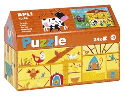 APLI Kids APLI - Puzzle Bauernhof 24 Teile