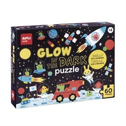 APLI Kids APLI - Ruimte Glow in the dark puzzel + poster (60-delig)