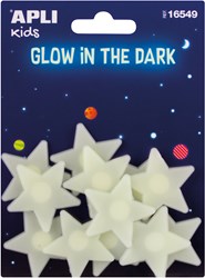 APLI Kids APLI - Stickers Glow In The Dark Kleine Ster 12 stuks