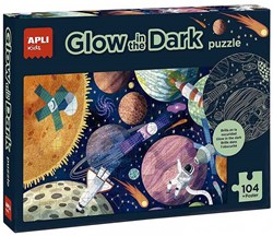 APLI Kids APLIÂ -Â ZonnestelselÂ GlowÂ inÂ theÂ darkÂ puzzelÂ +Â posterÂ (104-de