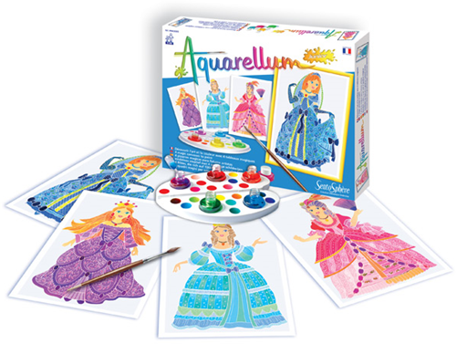 Sentosphère coffret peinture princesses - jouet créatif aquarelle
